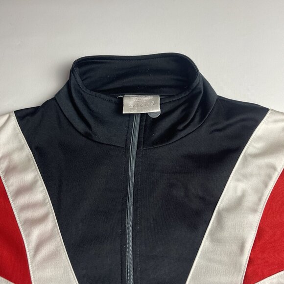 Vintage Adidas Trefoil Logo Track Jacket Mens L Red Black Grey White 80s 90s - Picture 7 of 13